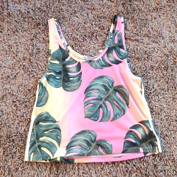 Adidas tropical 3 stripe tank top - Picture 4 of 10